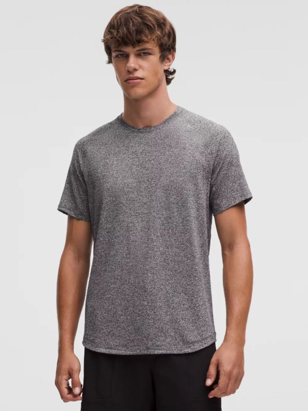 *NWT Lululemon License to Train Short-Sleeve Shirt - Heathered Black